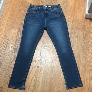 KanCan Blue Straight Leg Jeans with Classic Twill Weave